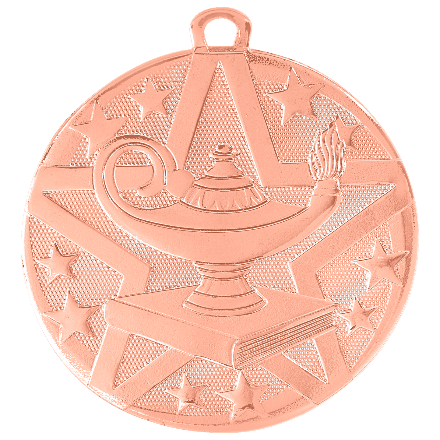 2" Bronze Superstar Lamp of Knowledge Medal