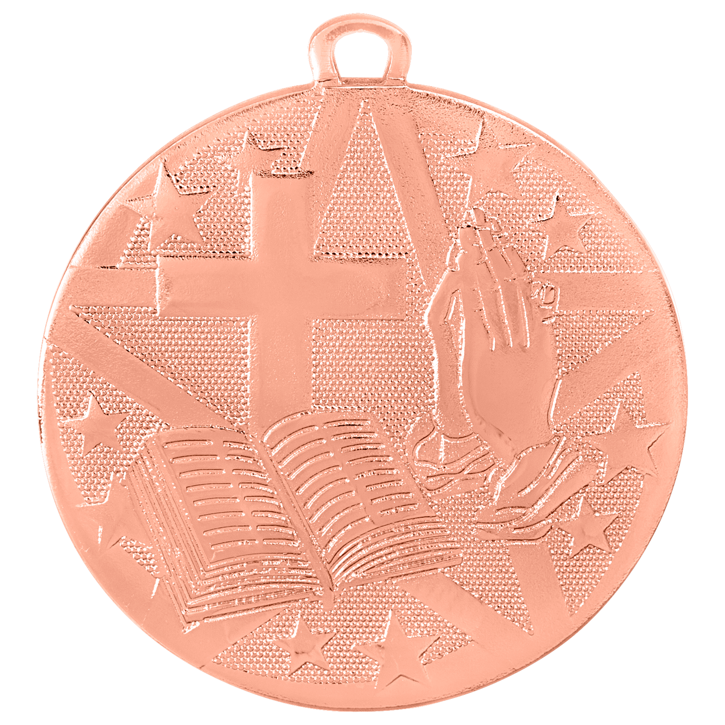 2" Bronze Superstar Religion Medal