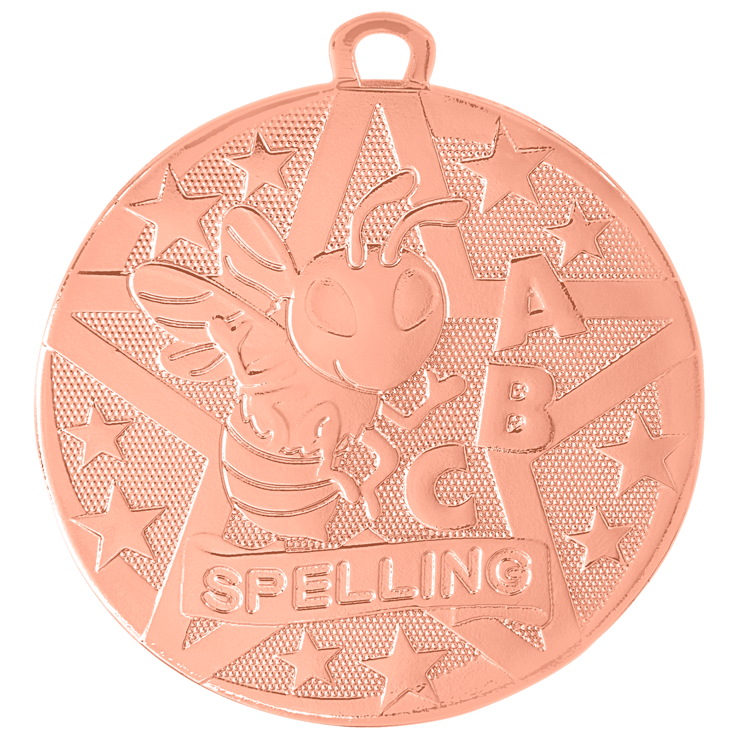 2" Bronze Superstar Spelling Medal