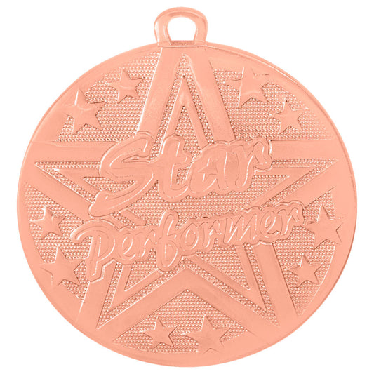 2" Bronze Superstar Star Performer Medal