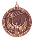 1 3/4" Victory Shooting Star Medal