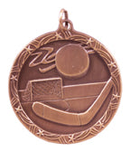 1 3/4" Hockey Shooting Star Medal