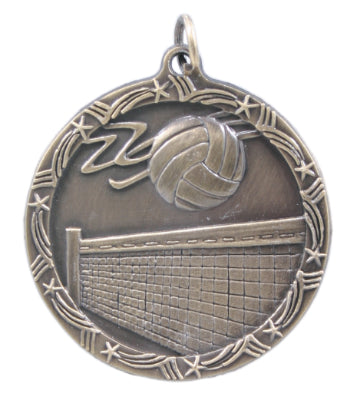1 3/4" Volleyball Shooting Star Medal
