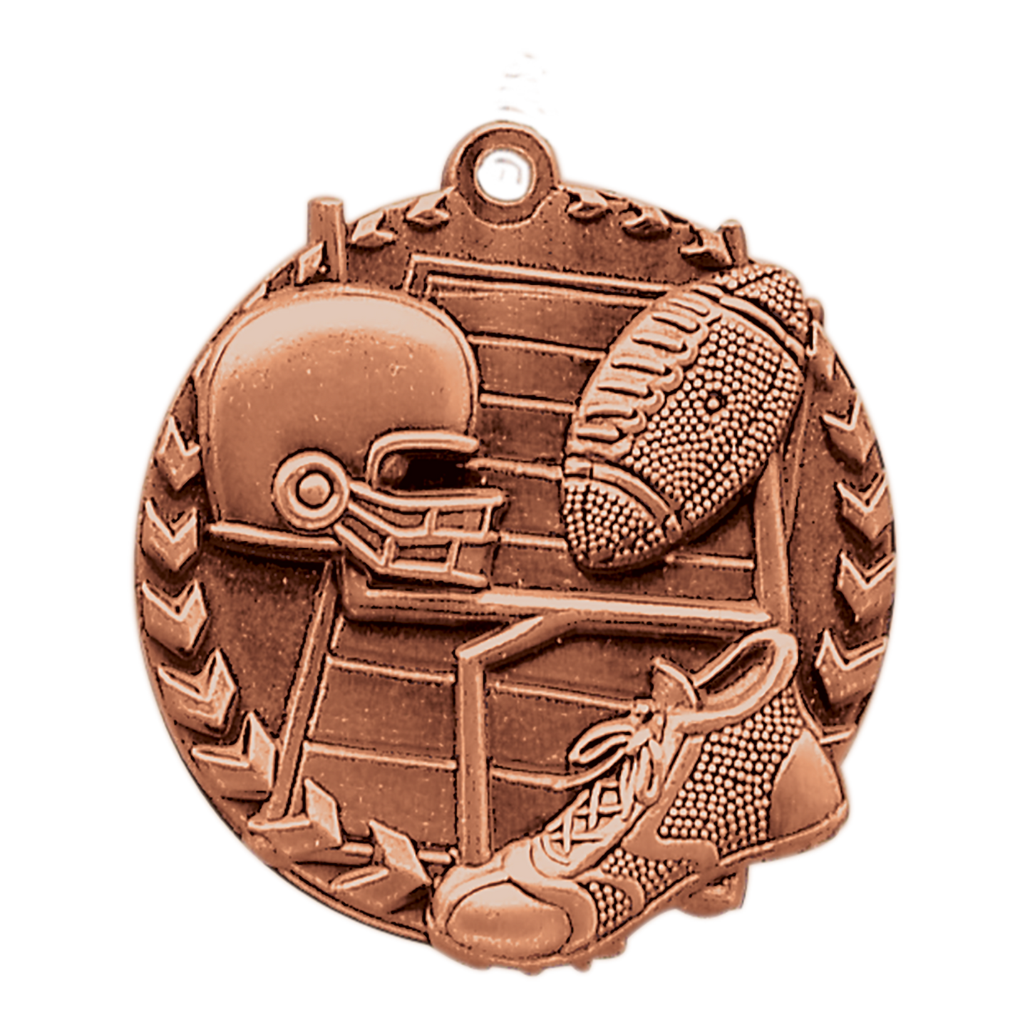 1 3/4" Football Millennium Medal