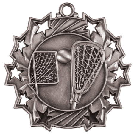 2 1/4" LaCrosse Ten Star Medal