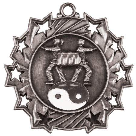 2 1/4" Martial Arts Ten Star Medal