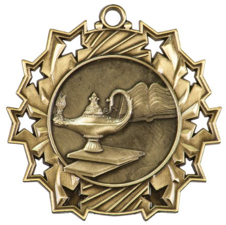 2 1/4" Graduate Ten Star Medal
