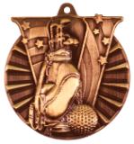 2" Golf Victory Medal