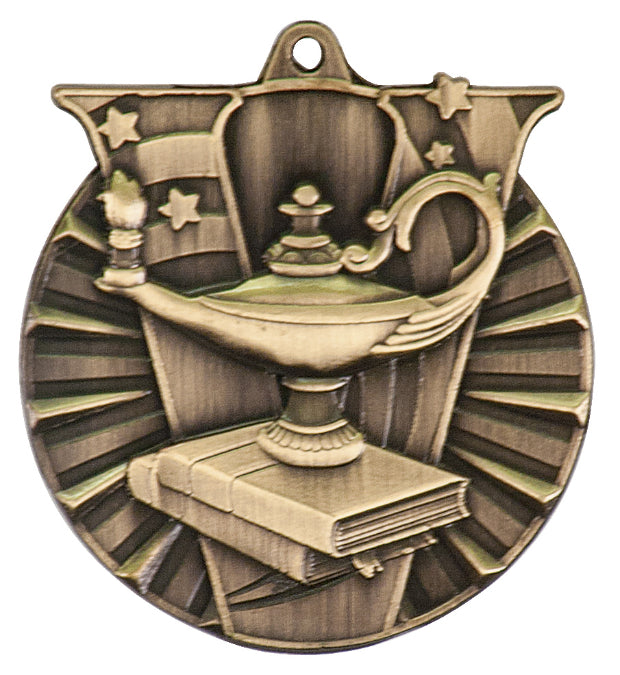 2" Lamp of Knowledge Victory Medal