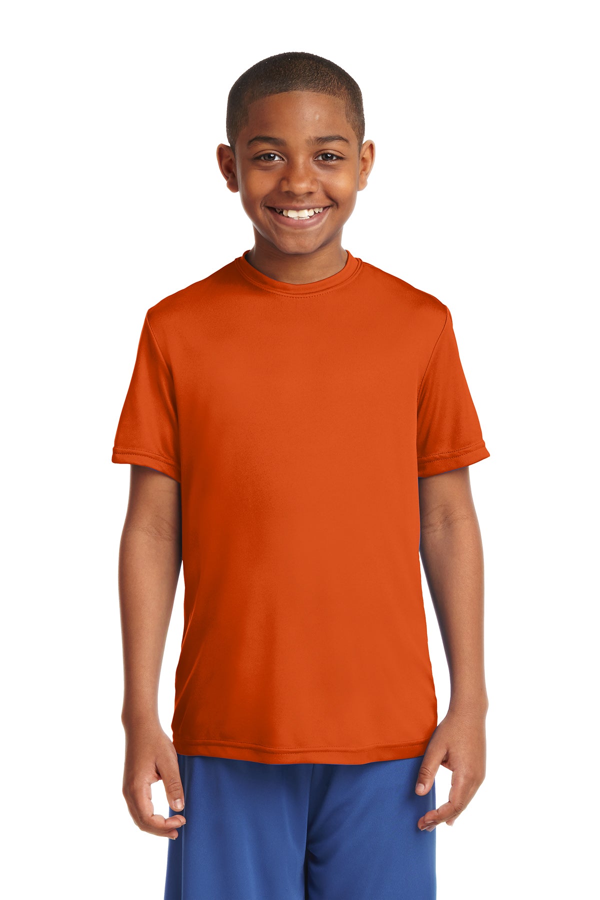 Sport Tek Youth Performance Tee - XS Deep Orange
