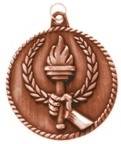 2" Torch High Relief Medal